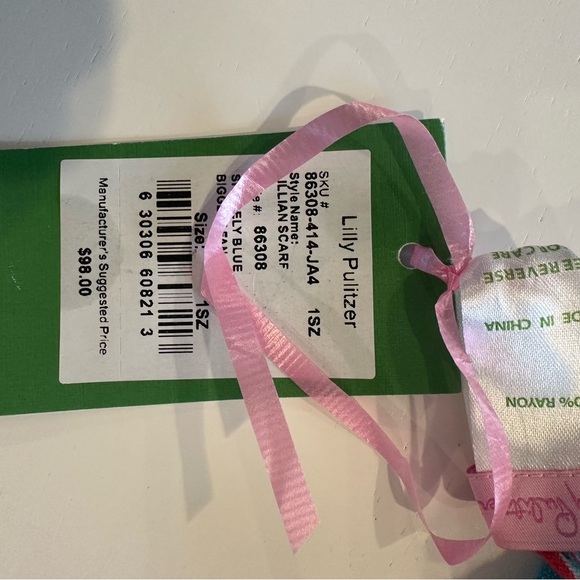 Lilly Pulitzer NWT Fan Scarf - Picture 4 of 10